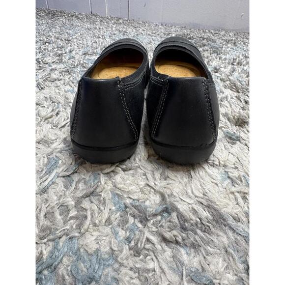 Clarks Shoes Womens 8.5 Meadow Opal Ballet Flat Cap Toe Leather Comfort Sensible - Picture 6 of 10